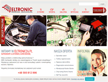 Tablet Screenshot of eltronic24.pl